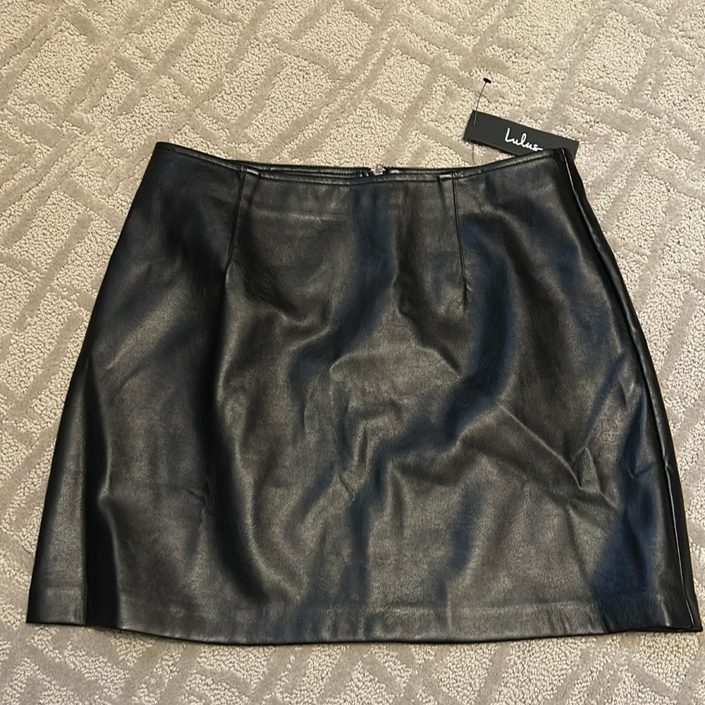 Lulus Faux Leather Mini Skirt